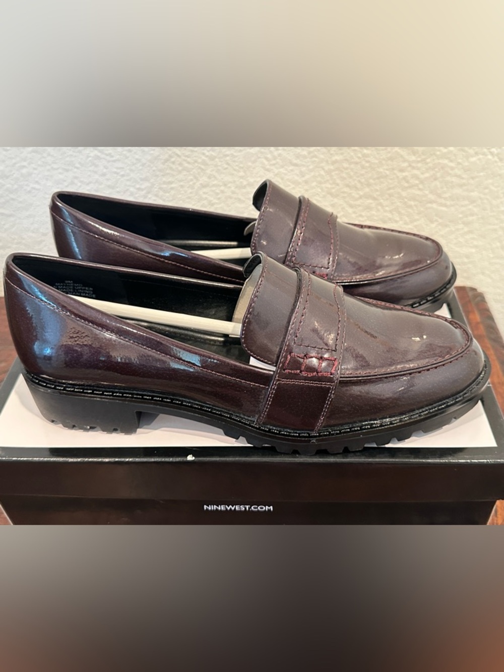 Nine West Women’s Plum Wine Slip-On Loafers